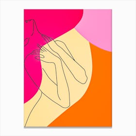 Abstract Portrait Of A Woman Canvas Print