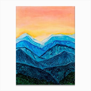 Blue Ridge Sunset Canvas Print
