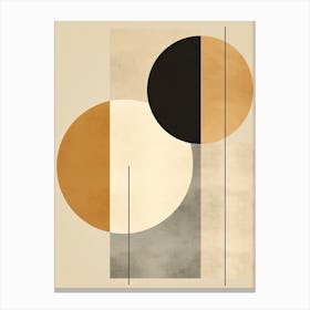 Abstract Circles, Bauhaus Canvas Print