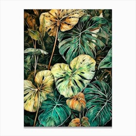 Tropical Leaves nature flora Canvas Print