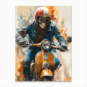 Vespa Art Canvas Print