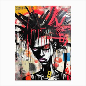 Black Punk Canvas Print