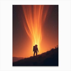 Astronaut In Space Canvas Print