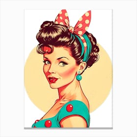 Pin Up Girl 40 Canvas Print