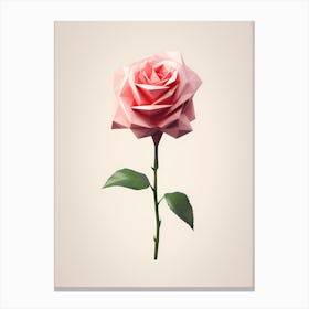 Origami Rose 2 Canvas Print