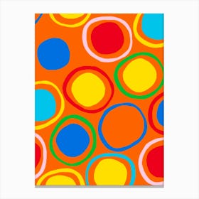 Colorful Circles 7 Canvas Print