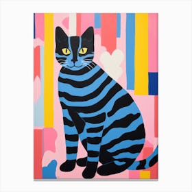 Striped Cat Canvas Print