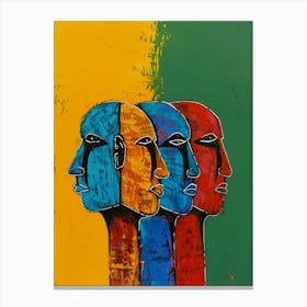 Three Heads Canvas Print