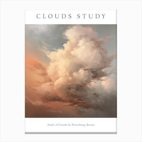 Study Of Clouds St Canvas Print