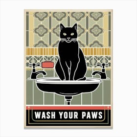 Wash Your Paws 39 Canvas Print