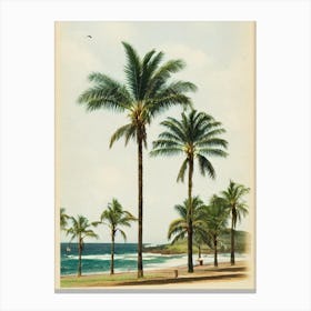 Mona Vale Basin Beach Australia Vintage Canvas Print