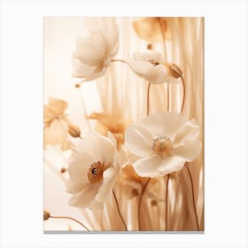 Boho Dried Flowers Anemone 3 Canvas Print