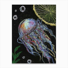 Jellyfish drawn by Paoling Rees  Canvas Print