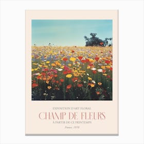 Champ De Fleurs, Floral Art Exhibition 13 Canvas Print