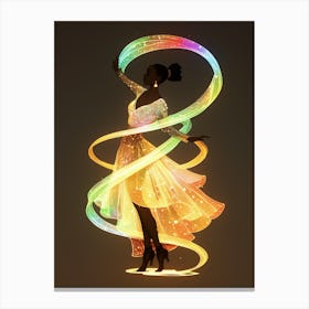 Rainbow Hoop Dancer Canvas Print