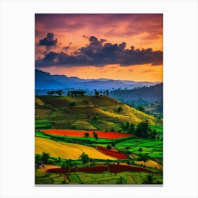 Field Landscape Canvas Print