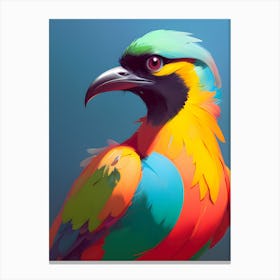 Colorful Bird-Reimagined 38 Canvas Print