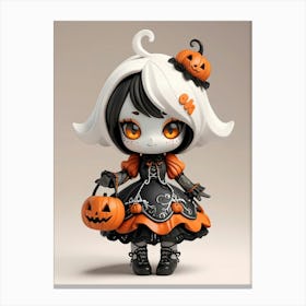 Halloween Doll Canvas Print