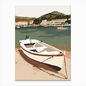 Boat On The Beach 4 Canvas Print