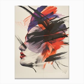 'A Woman'S Head' Canvas Print