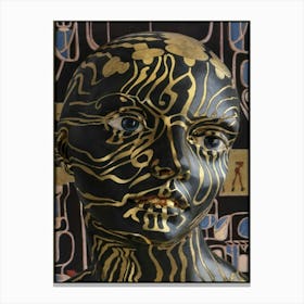 Egyptian Head Canvas Print