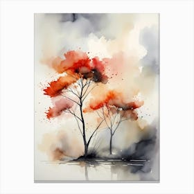 Trees In The Water Canvas Print