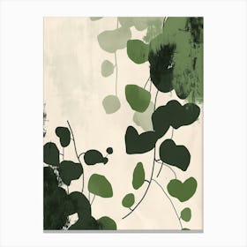 Ivy Plant Minimalist Illustration 4 Canvas Print