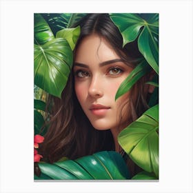 Dreamshaper V7 A Stunningly Detailed Portrait Of A Beautiful G 0 Canvas Print