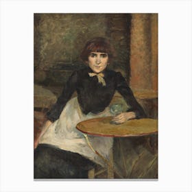 A La Bastille (Jeanne Wenz), Henri de Toulouse-Lautrec Canvas Print