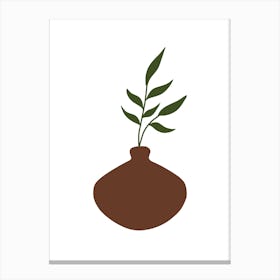 Plant In A Pot 3 Canvas Print