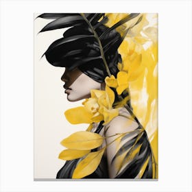 Yellow Orchids Canvas Print