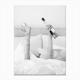 Drinks in Bed B&W_2662376 Canvas Print