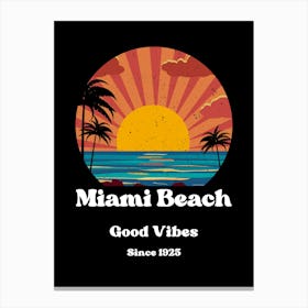 Miami Beach Canvas Print