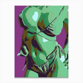 Abstract Geometric Sexy Woman (69) 1 Canvas Print