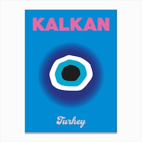 Kalkan Turkey Travel Print Canvas Print