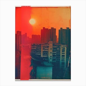 Beijing Polaroid Inspired Canvas Print