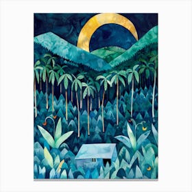 'House In The Jungle' 1 Canvas Print