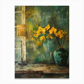 Yellow Orchids 5 Canvas Print