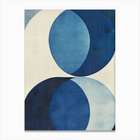 Blue Circles 6 Canvas Print