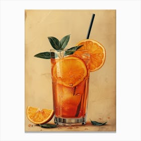 Orange Drink 14 Canvas Print