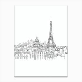 Paris Skyline 1 Canvas Print