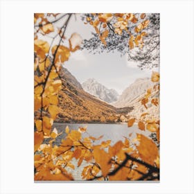 Autumn Mountain Lake Canvas Print