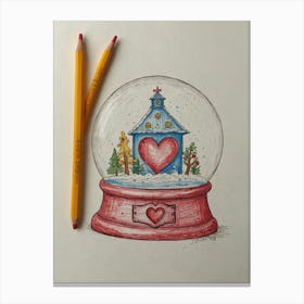 Snowglobe 1 Canvas Print