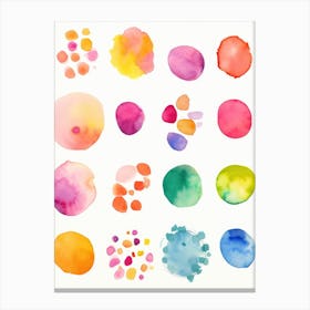 Watercolor Splatters 5 Canvas Print