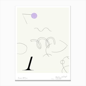 Simple art line no 62 Canvas Print