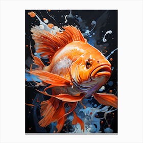 Aquatic Ecstasy Soul Painted Fish Canvas Print