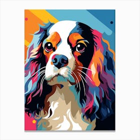 Pop Art Cavalier King 3 Canvas Print