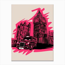 London Cab Canvas Print