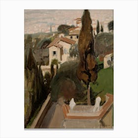 Fiesole (Florence) (1902), Pekka Halonen Canvas Print
