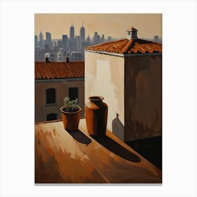 Terracotta Pots Canvas Print